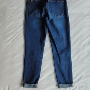 Joe's Jeans Womens Size W27 Denim 1 Inch Cuff Crop Medium Wash Whiskered Faded